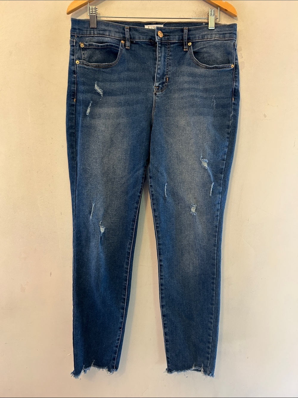 Nicole Miller SOHO High Rise Ankle Skinny jeans Size 12 EUC